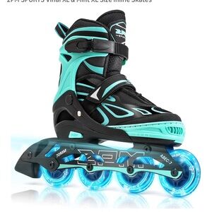 XL unisex Inline Skates 42-44+ wrist , knee guards